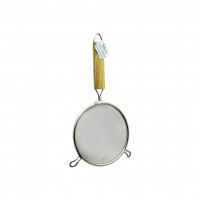 İBİCO İ22-302 ( 14CM ) ( 2 KULAKLI ) ( AHŞAP SAPLI ) TEL SÜZGEÇ ( METAL ÇERÇEÇEVE ) ( SAP: 14.5CM )*10X24