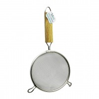 İBİCO İ22-304 ( 20CM ) ( 2 KULAKLI ) ( AHŞAP SAPLI ) TEL SÜZGEÇ ( METAL ÇERÇEÇEVE ) ( SAP: 14.5CM )*10X24