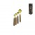 İBİCO İ22-317 ( 4PCS ) ( GOLD METAL ) ÖLÇÜ KAŞIK SETİ ( OTANTİK AĞAÇ KULP ) (15ML & 5ML & 2.5ML & 1.25ML )*96