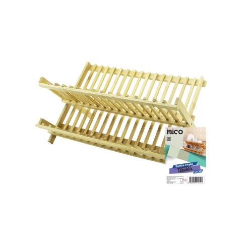 İBİCO İ22-252 ( AHŞAP BAMBU ) ( BULAŞIKLIK & TABAKLIK ) TEZGAH ÜSTÜ ( 43X34CM )*20