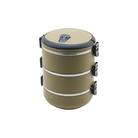 FRESHBOX ( KAHVERENGİ ) ( 3LÜ ) SAKLAMA KABI 1.8LT*24