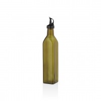 QLUX C-00406 ( CAM ) ORGANİK YAĞDANLIK ŞİŞE ( 500ML ) ( PLASTİK KİLİTLİ KAPAK )*15=K