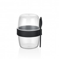 QLUX L-00978 BOMONTİ YOĞURT KABI ( 2 BÖLMELİ = 300+300 ML)*24=K