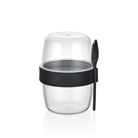 QLUX L-00978 BOMONTİ YOĞURT KABI ( 2 BÖLMELİ = 300+300 ML)*24=K