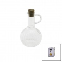 YAKUT-13315 ( MİNİ ) ( CAM ) YAĞDANLIK ( ÇİZGİLİ DESEN ) ( 300ML ) ( AHŞAP BAMBU MANTAR TIPA )*48 YAKUT-13315 ( MİNİ ) ( CAM ) YAĞDANLIK ( ÇİZGİLİ DESEN ) ( 300ML ) ( AHŞAP BAMBU MANTAR TIPA )*48
