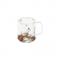 SDR-A5 ( 350ML & KULPLU ) ( ÇİFT CİDARLI & ÇİÇEKLİ ) CAM BARDAK*100=K