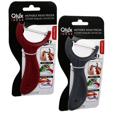 QLUX L-00623 ( 2İN1 ) DÖNER BAŞLIKLI SOYACAK ( DİKEY & YATAY KULLANIM )*50=K