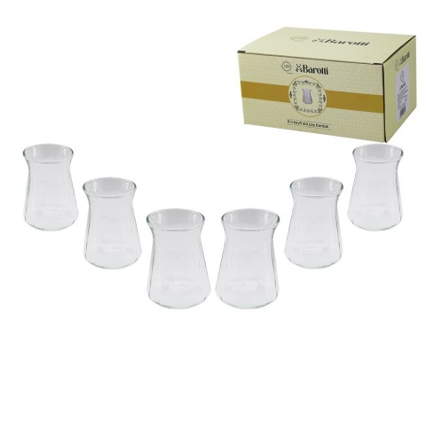 BAROTTİ DMR-9151 ( 6 PCS ) CAM ÇAY ARDAK*24=K