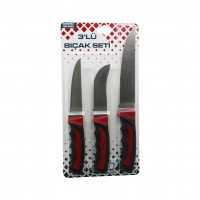 ERİNOX ( 3PCS ) KURBAN BIÇAK SETİ ( R-032K--R-320Y--R-0403 ) (KEMİK SIYIRMA & DERİ SOYMA=YÜZME & KURBAN BIÇAK)*50