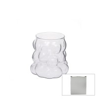 SDR-B6 ( 250ML & KULPSUZ ) ( ÇİFT CİDARLI & ÜZÜM KUPLU ) CAM BARDAK*100=K