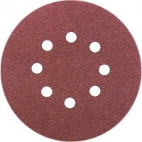 CIRTLI DİSK ZIMPARA 8 DELİKLİ KIRMIZI 225MM 120 KUM 10 ADET