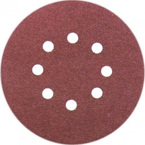CIRTLI DİSK ZIMPARA 8 DELİKLİ KIRMIZI 225MM 100 KUM