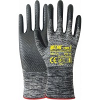 CMC ELDİVEN DESENLİ NİTRİL 1/2 SİYAH GRİ CMC1729*12x