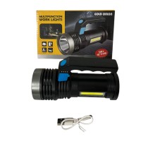 GOLD ORION-8205 ( 2IN1 ) ( 3W & 10COB LED ) EL FENERİ USB ŞARJLI