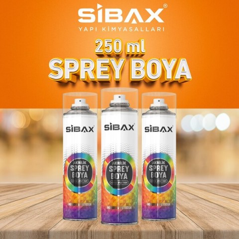 SİBAX AKRİLİK SPREY BOYA TRAFİK KIRMIZI 250 ML SBX103021