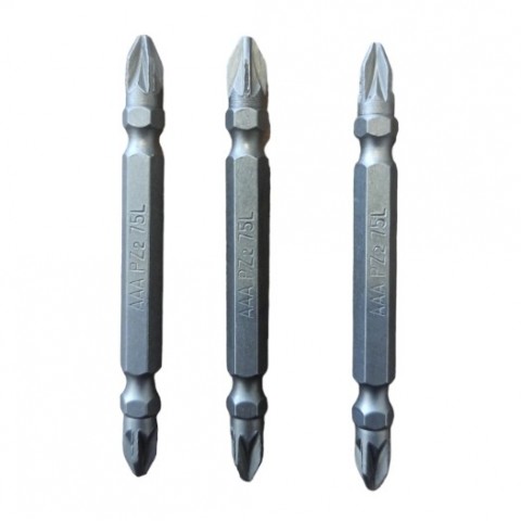 BİTS UCU PZ2*75MM ÇİFT TARAFLI*10X