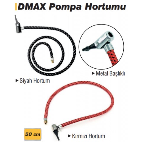 Dmax Pompa Hortumu Siyah 50 cm DMX4585