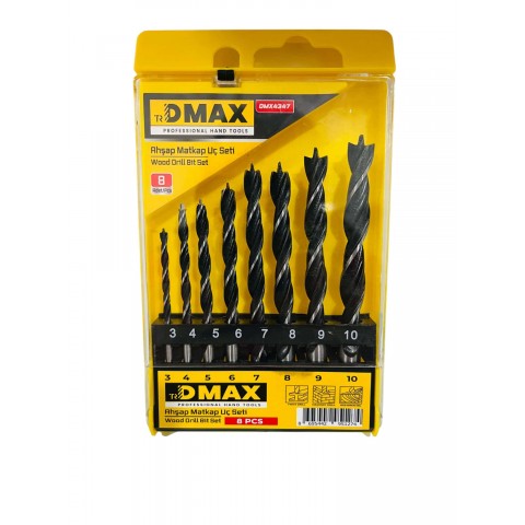 Dmax Ahşap Matkap Uç Seti 8 Pcs DMX4347*12X