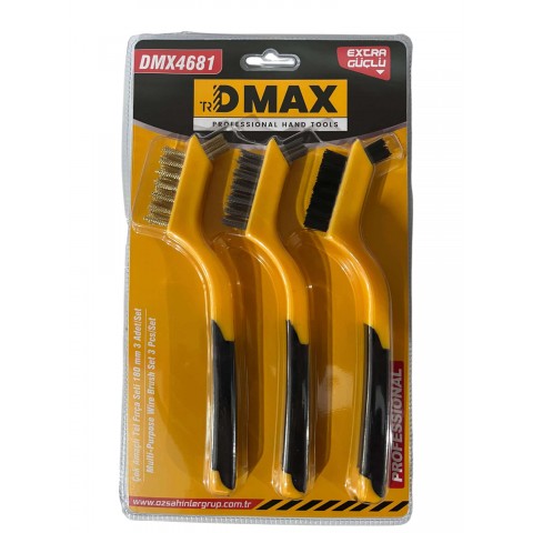 Dmax Çok Amaçlı Tel Fırça Seti 3 Parça 8 Inch DMX4681*12X