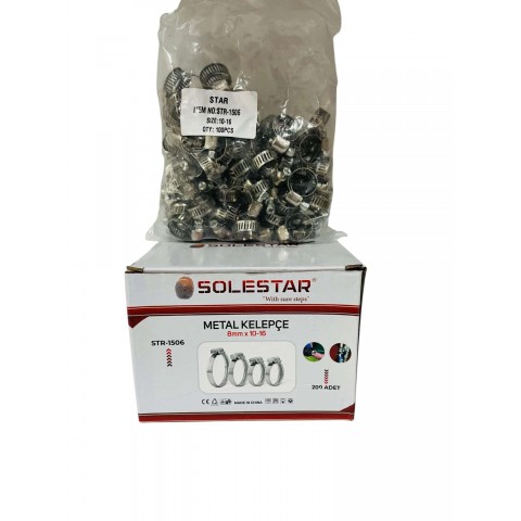 SOLESTAR METAL KELEPÇE 8MM -10-16 STR-1506*100X