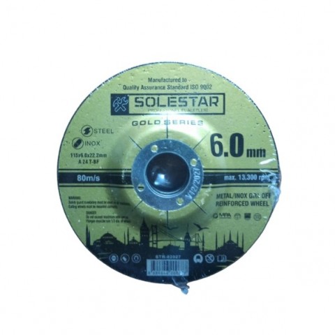SOLESTAR TAŞLAMA-115*6.0*22 MM STR-2027*5X
