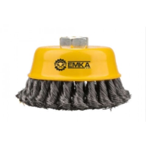 EMKA 5202-100 BURGULU KÜP FIRÇA 75MM