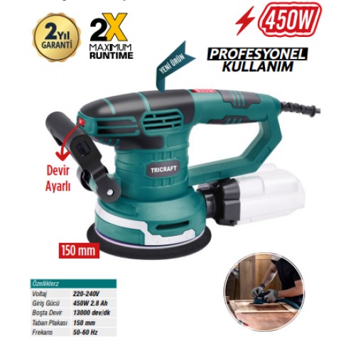 MEŞEM TİTREŞİMLİ ZIMPARA MAKİNASI 450W 7353