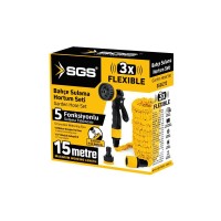 SGS 7 FONKSİYONLU BAHÇE SULAMA HORTUM SETİ (5-15 METRE ) SGS4272