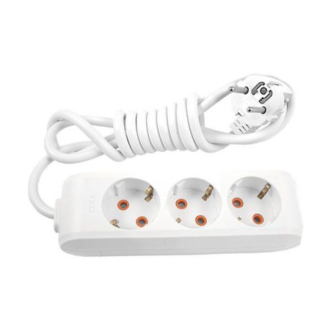 3 LÜ 3 METRE ÜÇLÜ GRUP PRİZ UZATMA KABLOSU