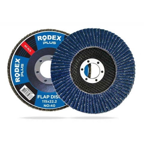 115MM - ZİRKONYUM - FLAP DİSK ZIMPARA - 120 KUM TR RZB120115T*10X