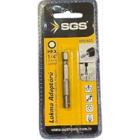 SGS LOKMA ADAPTÖRÜ 1/4 50MM (HEX PLUS) SGS1833