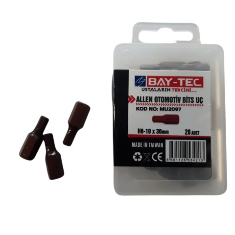 BAYTEC ALLEN OTOMOTİV BİTS UÇ H6-10X30 MM 20 ADET