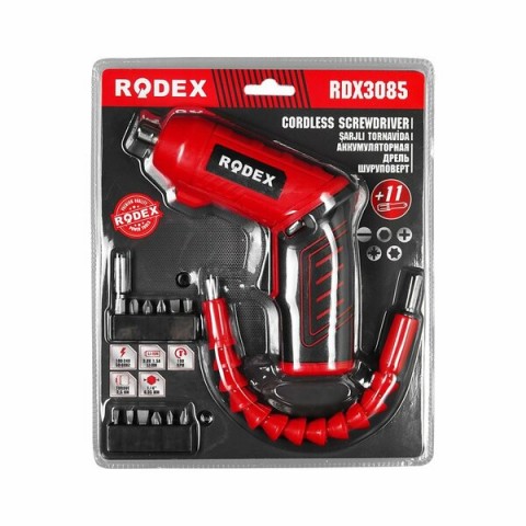 RODEX RDX-3085 ( 2IN1 KULLANIM=DÜZ & TABANCA) (ŞARJLI) TORNAVİDA (11PCS UÇ) (ULAŞILMASI ZOR