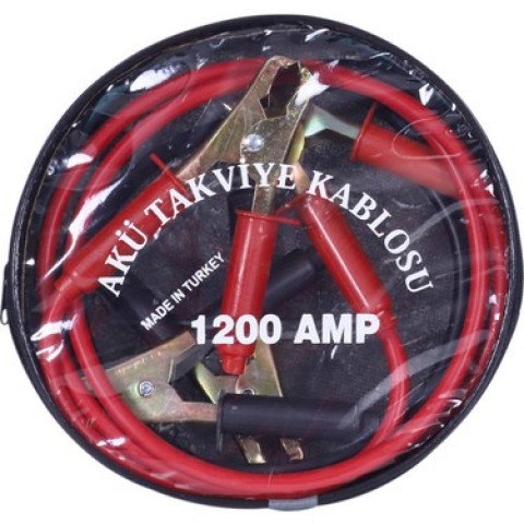 AKÜ TAKVİYE KABLOSU 2 METRE 1200 AMPER