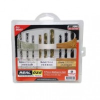 Real Özs Ahşap Beton Metal Matkap Uç Seti 9 Parça OZS-9007