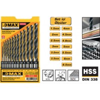 Dmax Hss Matkap Uç Seti 13 Parça DMX4346