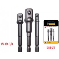 MEŞEM 1/2-1/4-3/8 PLUS LOKMA ADAPTÖRÜ 4466