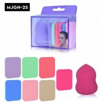 MUJGAN MJGN-25 ( 8PCS ) ( DİLİMLİ ) RENKLİ MAKYAJ SÜNGERİ SETİ*12X60