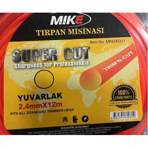 MİKE TIRPAN MİSİNASI 2.4MM 12 METRE