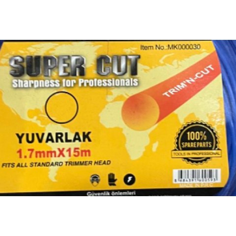 MİKE TIRPAN MİSİNASI 1.7 MM 15 METRE