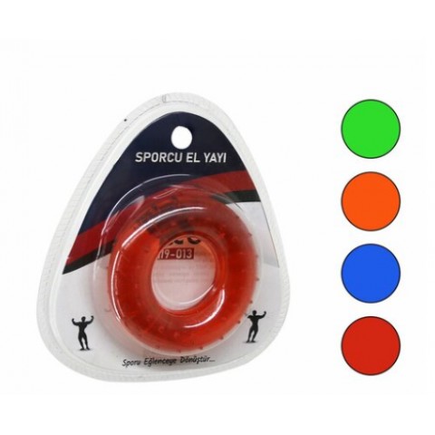 İBİCO İ19-013 ( HALKA MODEL ) ( ŞEFFAF & RENKLİ ) SPORCU SİLİKON EL YAYI*300