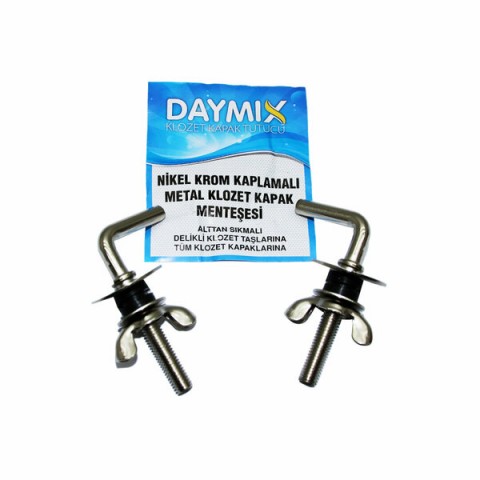 DAYMIX ( ALTTAN SIKMALI ) ( METAL ) KLOZET KAPAK MENTEŞESİ VİDASI ( NİKEL KROM KAPLAMALI )*300
