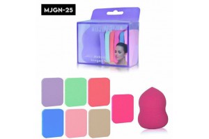 MUJGAN MJGN-25 ( 8PCS ) ( DİLİMLİ ) RENKLİ MAKYAJ SÜNGERİ SETİ*12X60