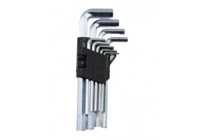 MAX-EL ( 9PCS ) ( KROM ) ( UZUN & DÜZ ) ALYAN TAKIMI ANAHTAR SETİ ( 150MM )*12X12