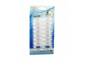 İBİCO İ10-013 CY-22 ( 16PCS ) ( KALIN KABLO ) KABLO TUTUCU KLİPS (YAPIŞKANLI) ( ŞEFFAF PLASTİK MİKA KRİSTAL )*20X10