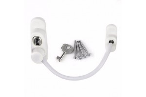 DE-AKS KİDMİX ( BEYAZ ) ( HALATLI ) ANAHTARLI EMNİYET KİLİT*10X10