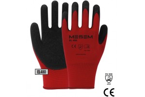 MEŞEM KIRMIZI LATEX 1/2 ELDİVEN 10 NUMARA EL480*12X