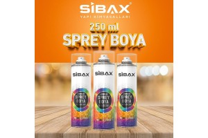 SİBAX AKRİLİK SPREY BOYA TRAFİK KIRMIZI 250 ML SBX103021