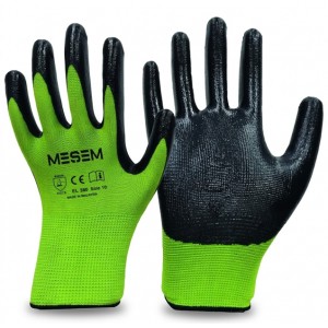 MEŞEM ORJİNAL ELDİVEN 1/2 KOKUSUZ YEŞİL SİYAH 1/2 KOKUSUZ EL380*12X