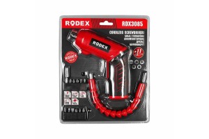 RODEX RDX-3085 ( 2IN1 KULLANIM=DÜZ & TABANCA) (ŞARJLI) TORNAVİDA (11PCS UÇ) (ULAŞILMASI ZOR ALANLAR APARATI)